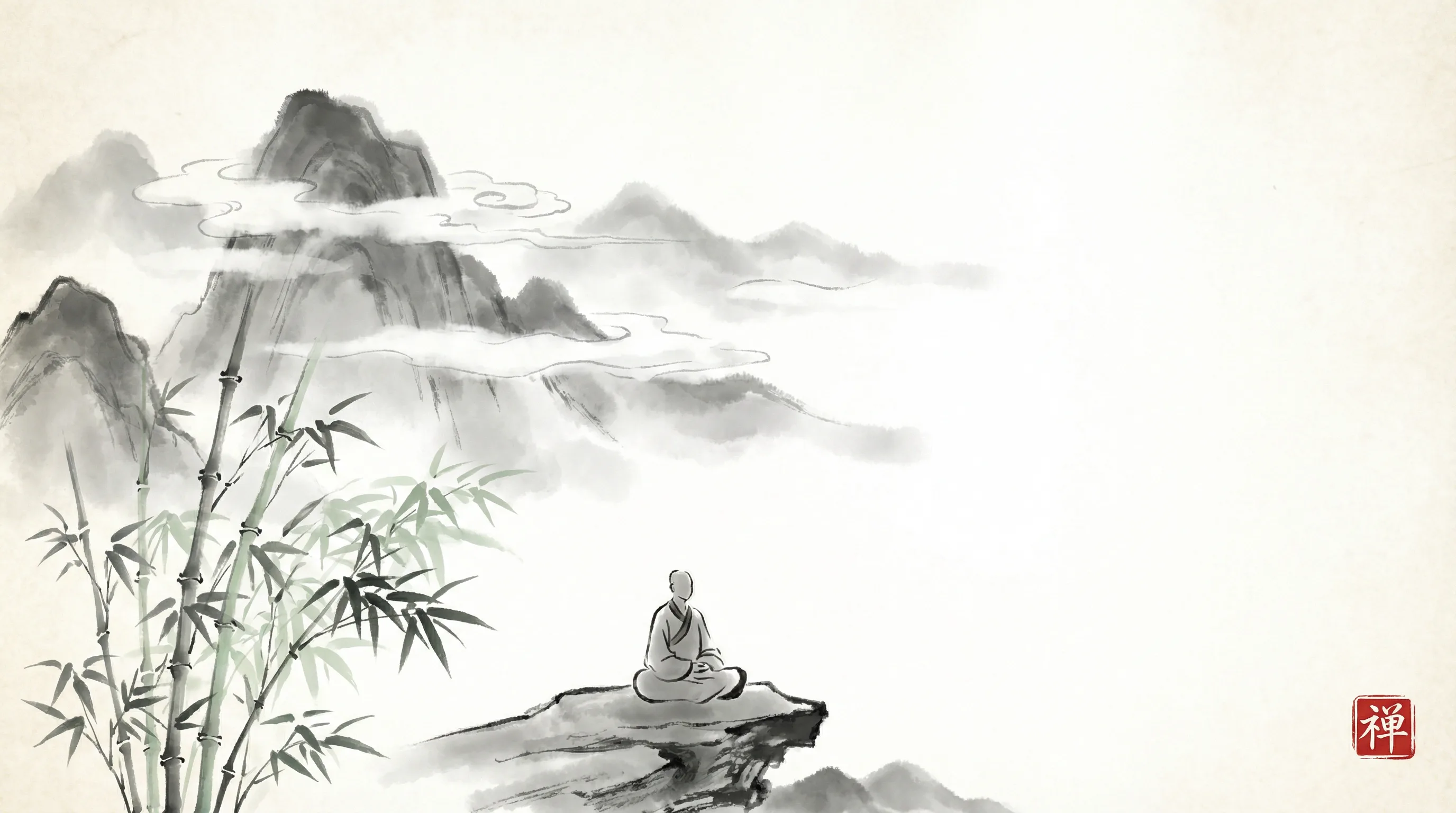 足球博彩 书斋水墨山水全景